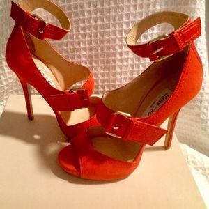 Jimmy Choo “LETITIA” Suede Buckle Sandals Size 38